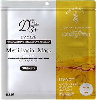 Amazon.co.jp: D3+ Medi Facial Musk 30枚入 (紫外線ケア) UVケア