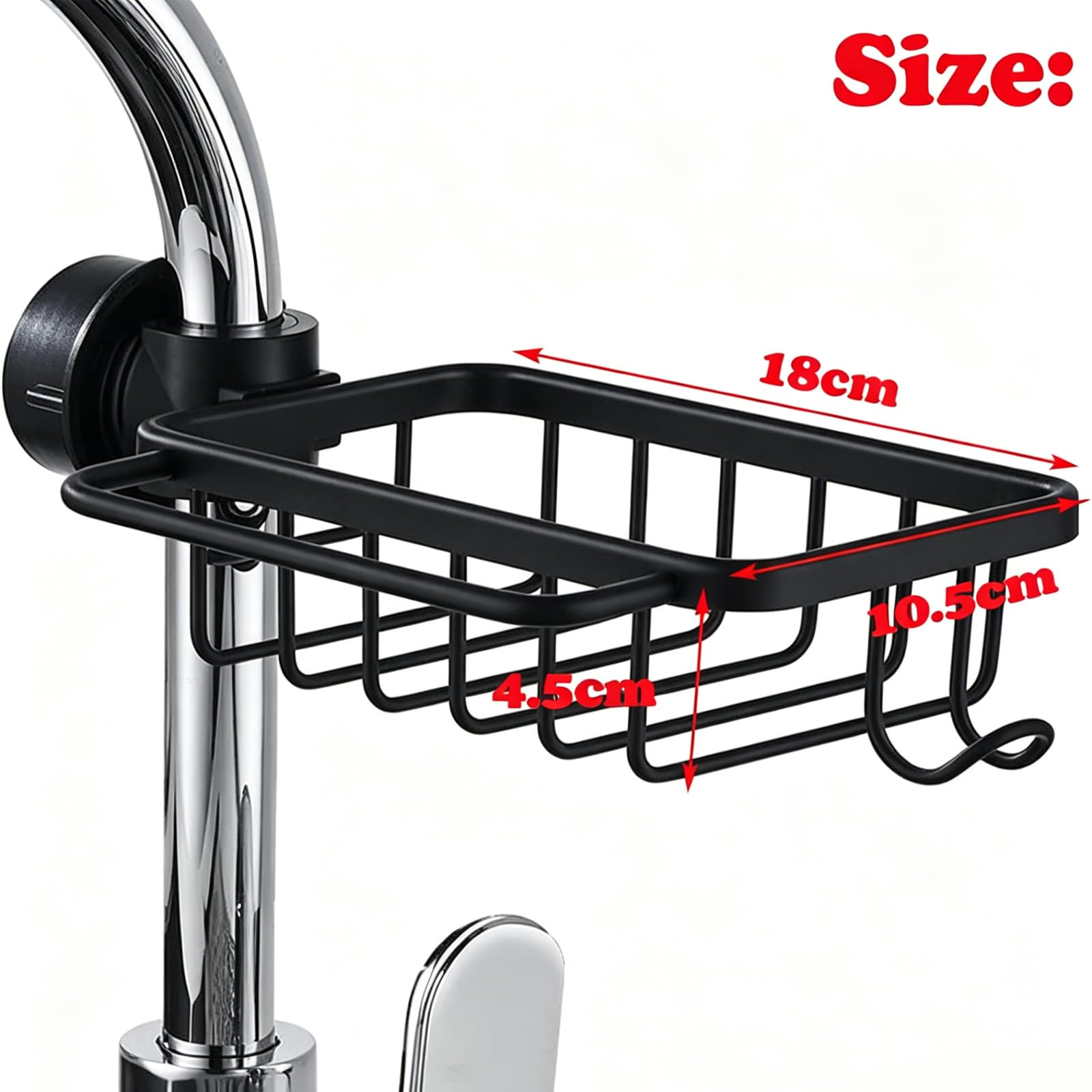 Support de robinet d'évier de cuisine à suspendre, support de robinet d'évier d'éponge, porte-éponge de savon de bain, organisateur de rangement de gadgets de cuisine en silicone suspendu, sac de vida