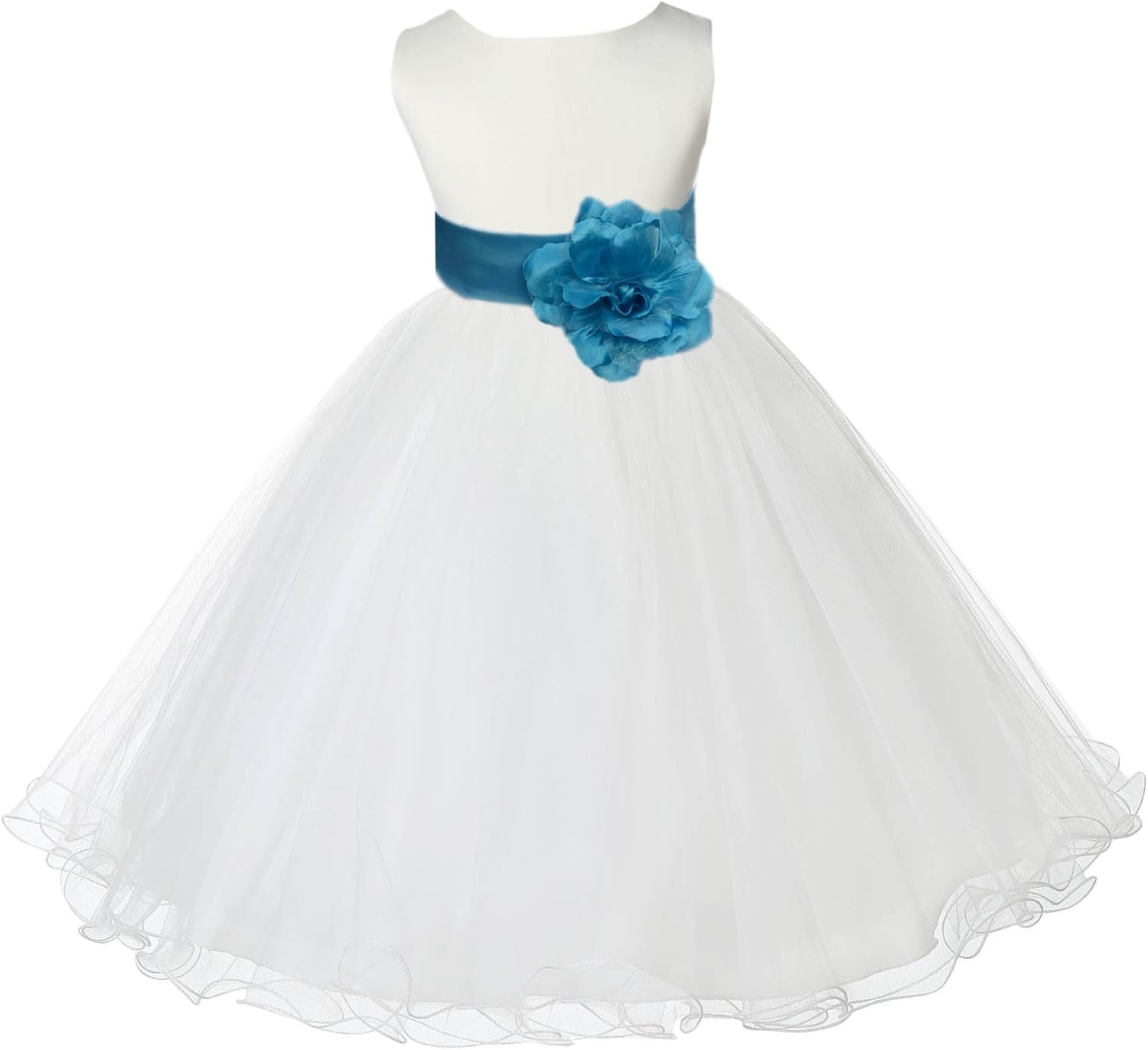 ekidsbridal DRESS ガールズ US サイズ: 10 カラー: ブルー