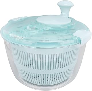 Spinner de Ensalada, Letrero Giratriz 5 Litero Manual Rápido con una Mano con Spinner de Ensalada Base sin Deslizamiento Pequeña para Fruta Vegetal Lechuga