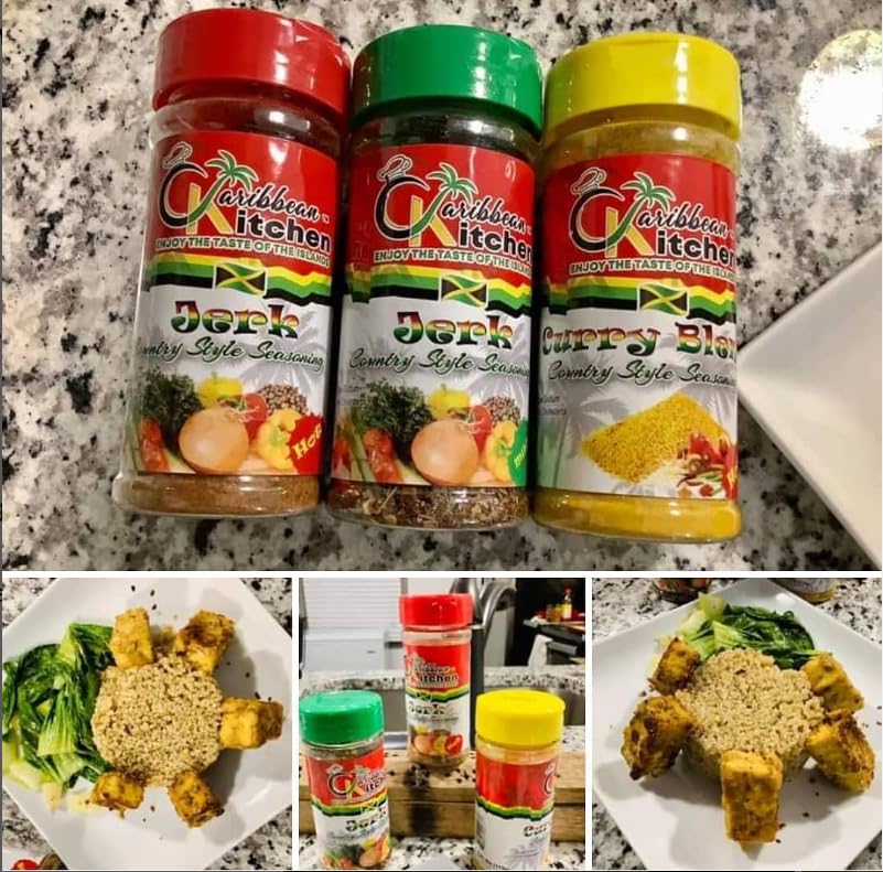 Miniatura 8 de Caribkfoods - Condimento suave (4.5 onzas) 100% auténtico condimento jamaicano bajo en sodio - KOSHER