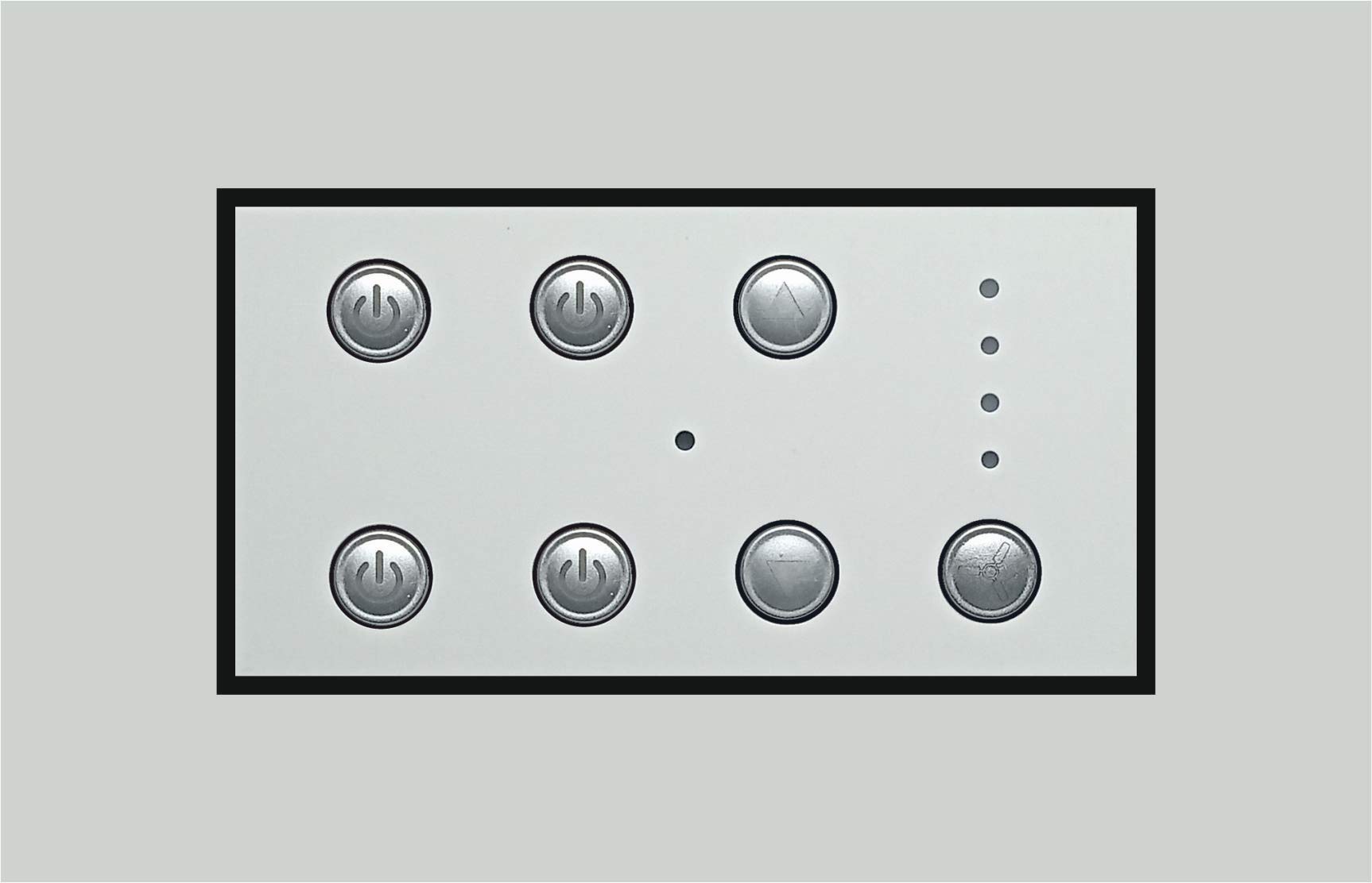 Smarteefi 5 Port Modular WiFi Smart Switch Board (4 Switch Control + 1 Fan Speed Control), Customizable with Smarteefi add-on modules, Compatible with Alexa (Size: 4M (146mmx94mmx40mm))