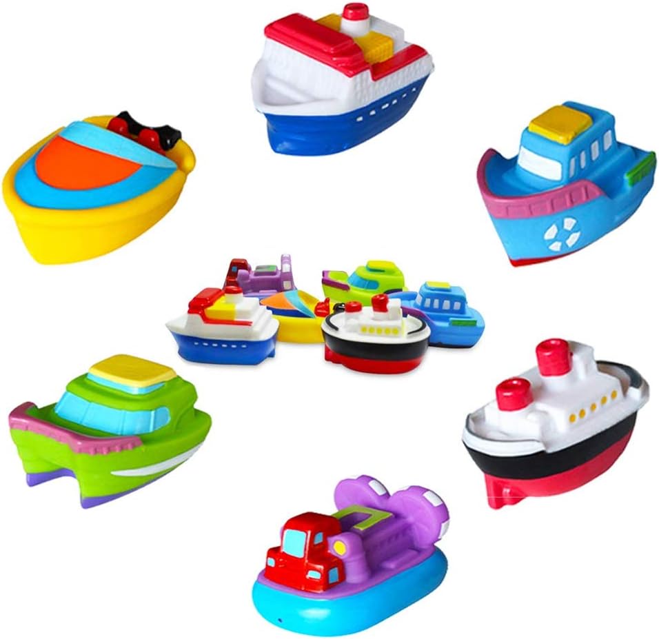 SIBOTER Bath Toys, Squirt Bath Toys for Toddlers 1-3, Baby Bath Toys, Swimming Pool Kids Bath Toys, Floating Toddler Bath Toys, 6 Pack