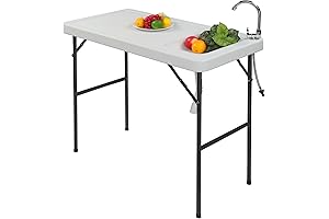 Deluxe Portable Fillet Table with Sink: Your Ultimate Outdoor Cleaning Station