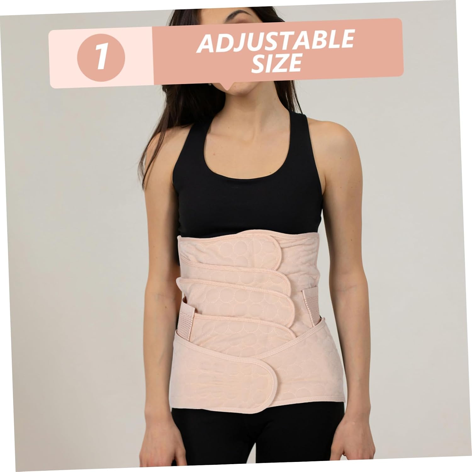Postpartum Belly Band for Waist Support Belt for Abdominal Binder Beige for Waistline