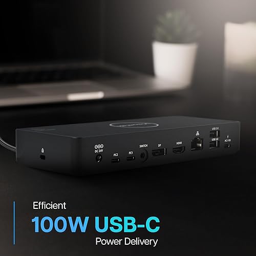 Miniatura 6 de VisionTek Estación de acoplamiento USB-C VT2900 12 en 1 – Conmutador KVM de un solo host – HDMI, DisplayPort, puerto PD de 100 W, puertos USB 3.0,