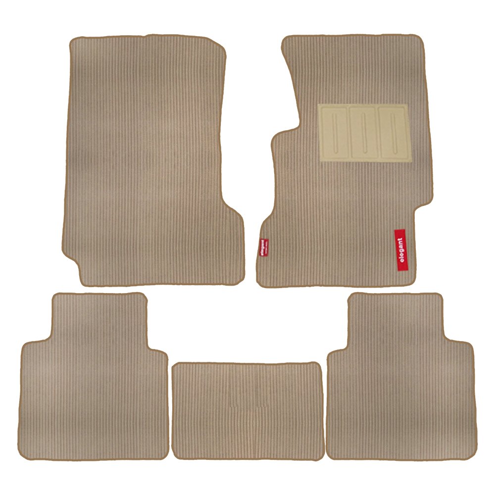 Elegant Carpet Cord Beige Custom Fit Car Mat Compatible with Honda Accord [2007-2011]