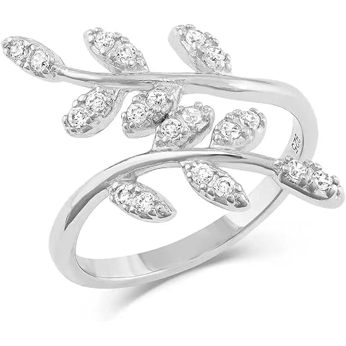 Montana Silversmiths Women's Sacred Forest Crystal Wrap Ring Silver One Size