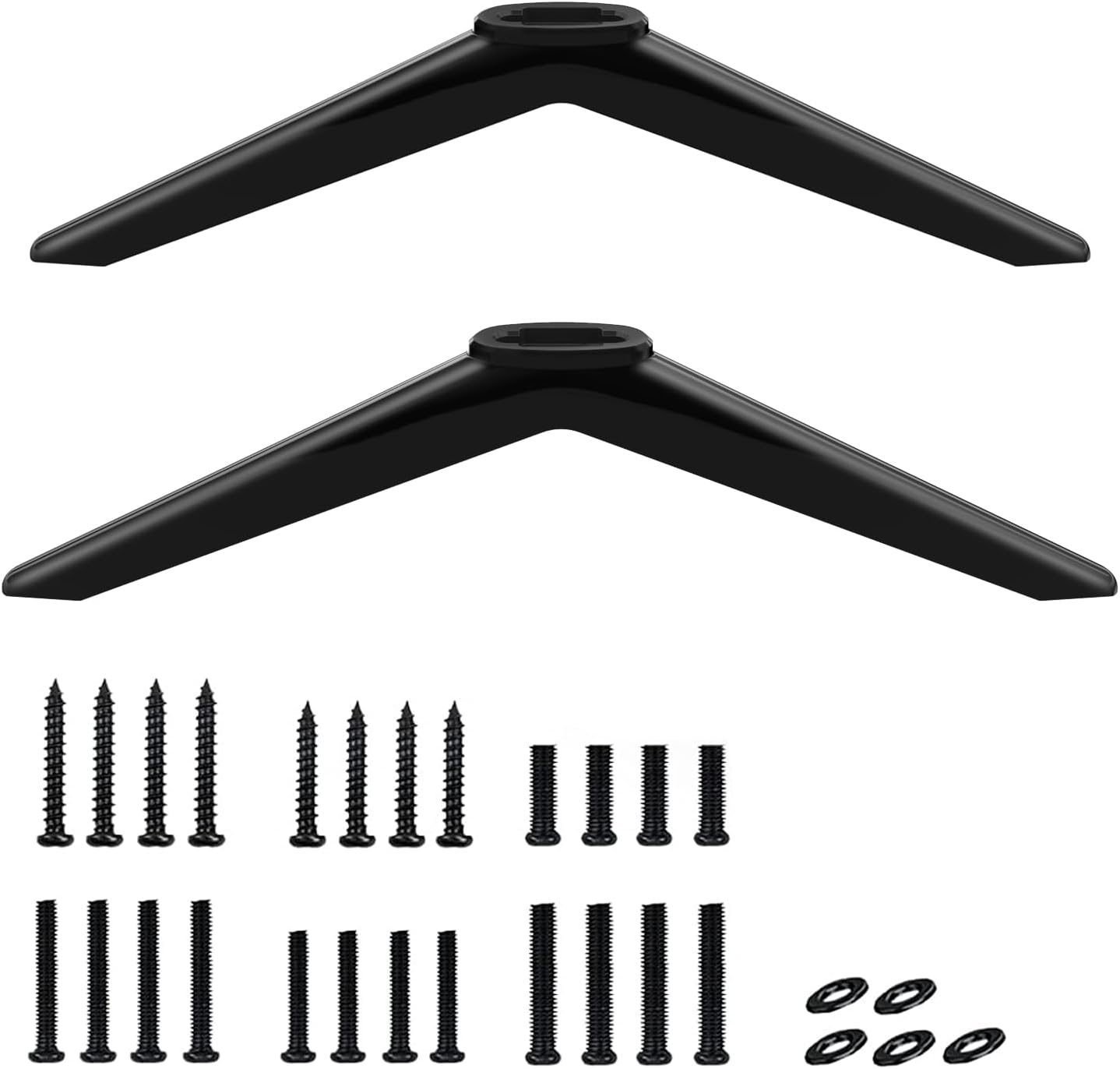 Replacement TV Base Stand for TCL Roku TV Legs - Compatible with TCL Smart TV Models 32S321, 40S325, 43S303, 50S425, 55S525 Easy to Install with Screw Kits