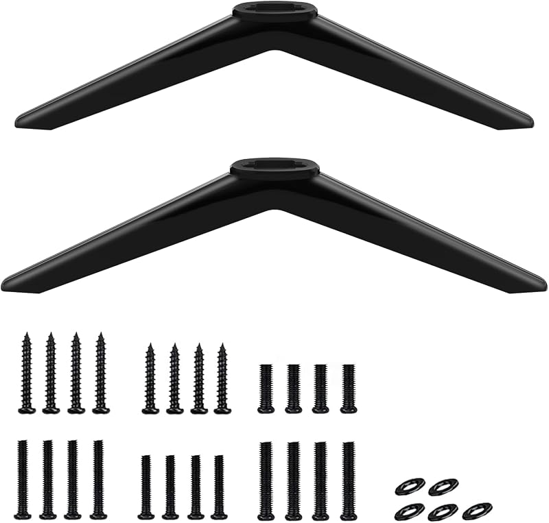 TV Stand Legs for TCL Roku TV Legs Replacement - Compatible with 28" 32" 40" 43" 49" 50" 55" 65" TCL Smart TVs - TV Feets for 32S359 40S355 43S455 50S455 55S555 65S555 TCL TV Legs with Screw, Pair