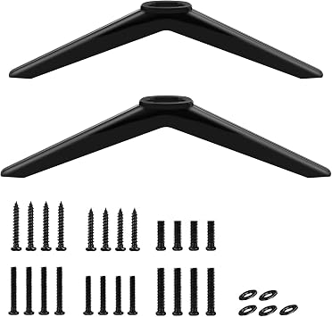 TV Stand Legs for TCL Roku TV Legs Replacement - Compatible with 28" 32" 40" 43" 49" 50" 55" 65" TCL Smart TVs - TV Feets for 32S359 40S355 43S455 50S455 55S555 65S555 TCL TV Legs with Screw, Pair