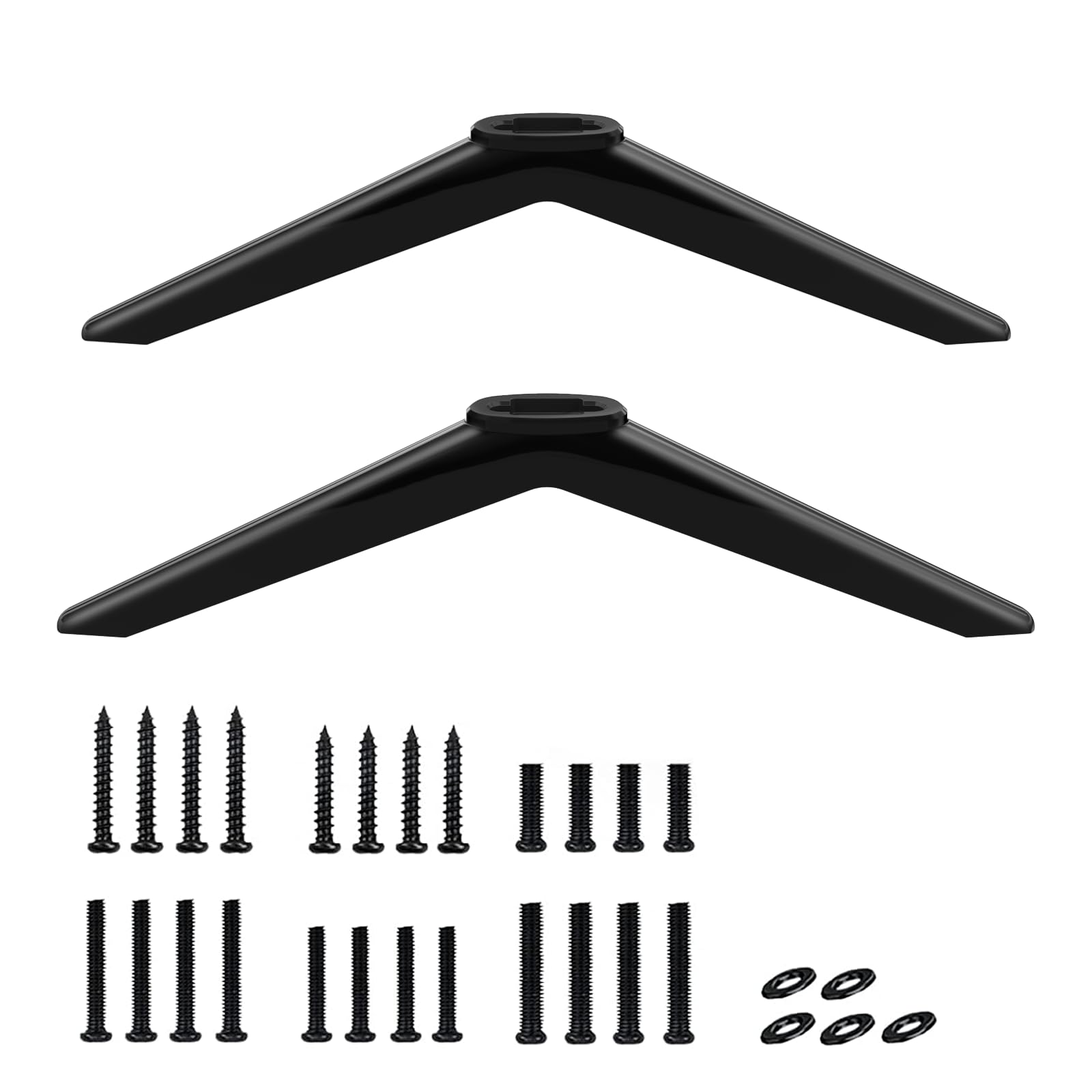 TV Base Stand Only for TCL Roku TV Legs– Replacement TV Legs Compatible with TCL Roku Models 32S321, 40S325, 43S303, 50S425, 55S525 No Wall Drilling with Screw Kits Easy to Install