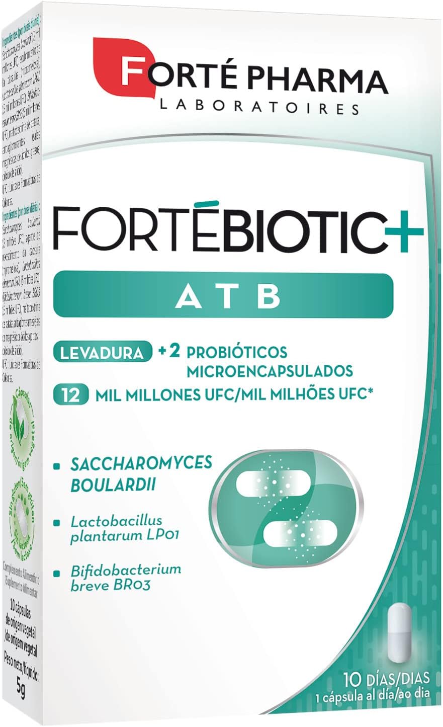 Forte PHARMA 201148.9 FORTEBIOTIC+ ATB 10 Cap, Plastic
