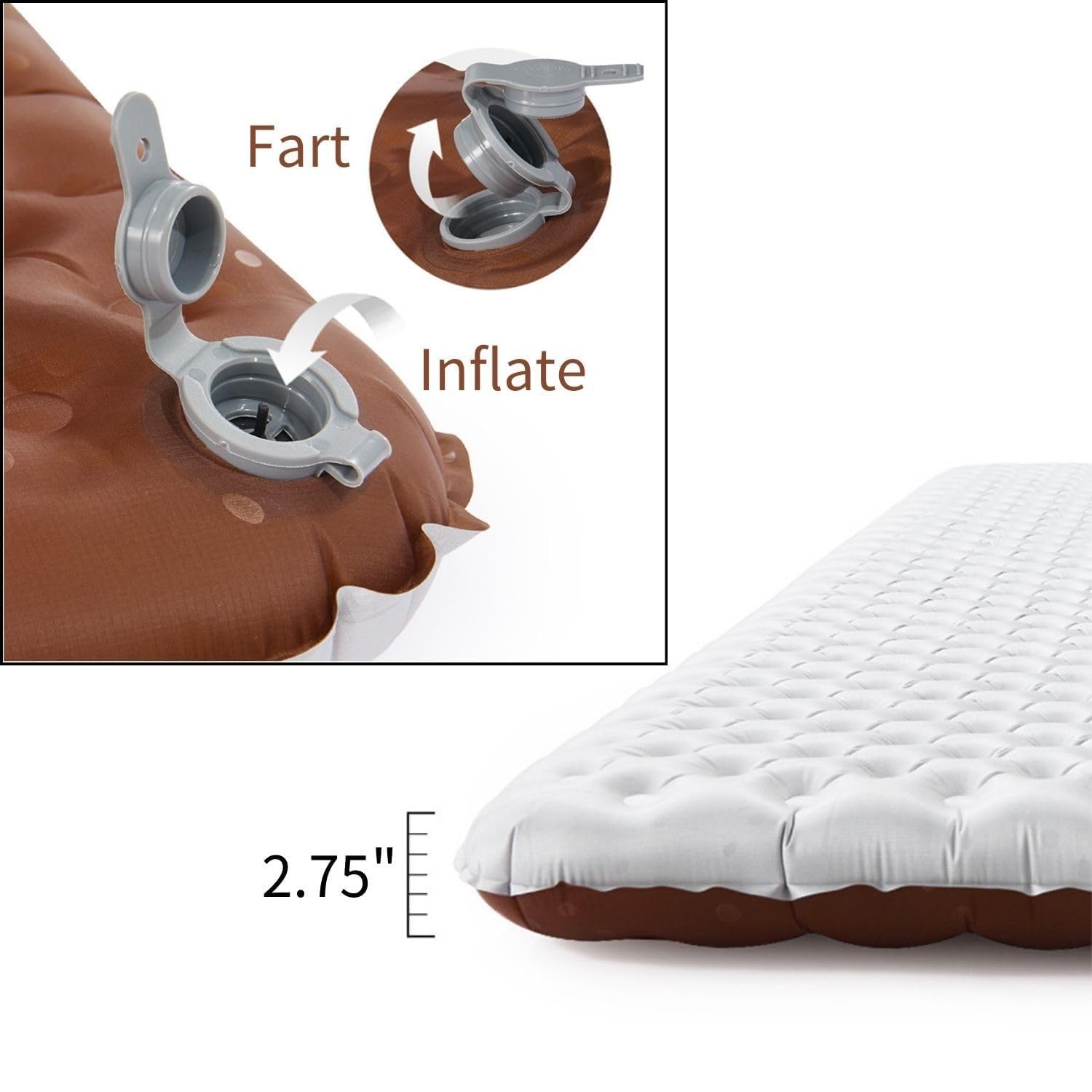 Naturehike Camping Mattress R-Value 5.8 Camp Bed Adults Camp Cot Folding Beds Sleeping Mat Pad Single Adults Foldable 0.88LB/0.4KG Light Hiking Fishing Travel
