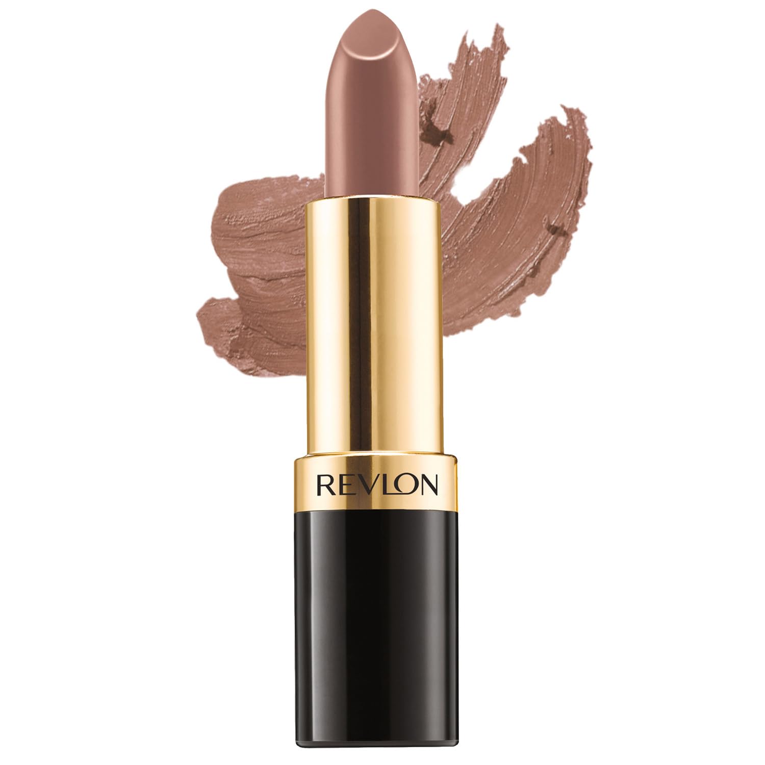 REVLON Super Lustrous Matte Lipstick, 80% Conditioning Ingredients, intance color, Waterproof, Long-Lasting, 100% Vegan Lipstick, Pleasing brown (438), 4.25 gm