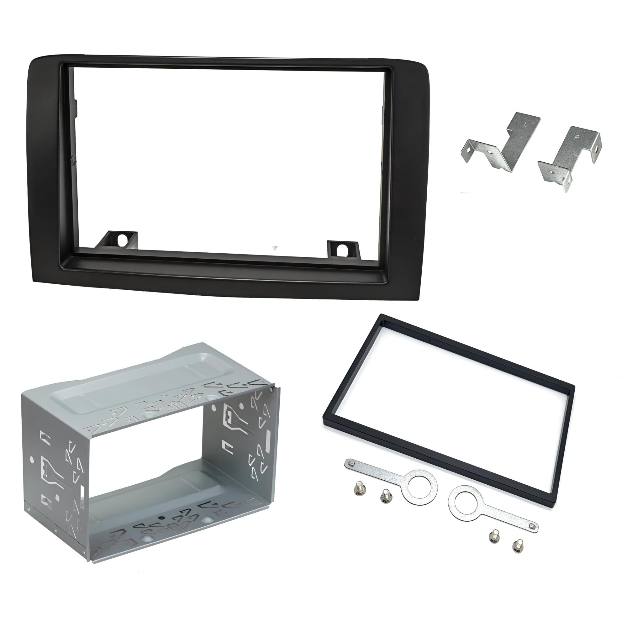 Sound Way Kit di Montaggio per autoradio 2 DIN Supporto Mascherina e Plancia Radio Compatibile con Fiat Idea/Lancia Musa