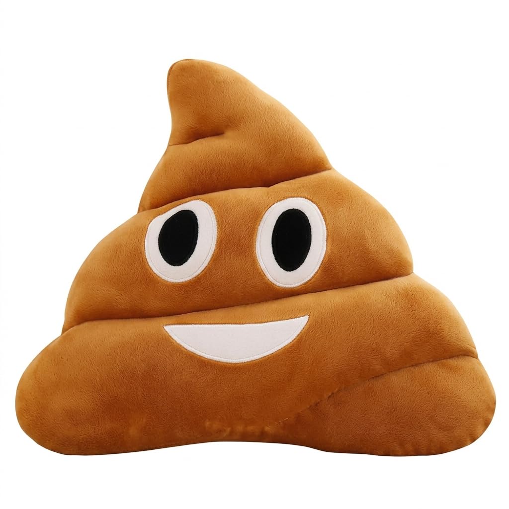 KYEDGC 1 Fake Poo Plush Cushion, 20cm Emoji Pillow
