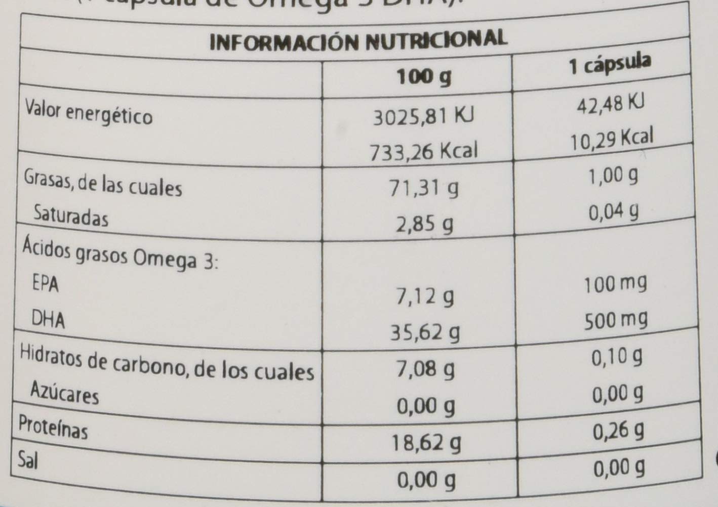 Omega 3 EPA100-DHA500 de Equisalud, 120 perlas