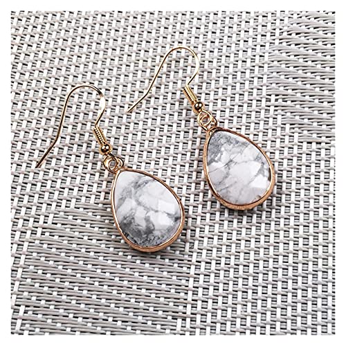Boucles d'oreilles en pierre naturelle de quartz rose taillé en goutte d'eau
