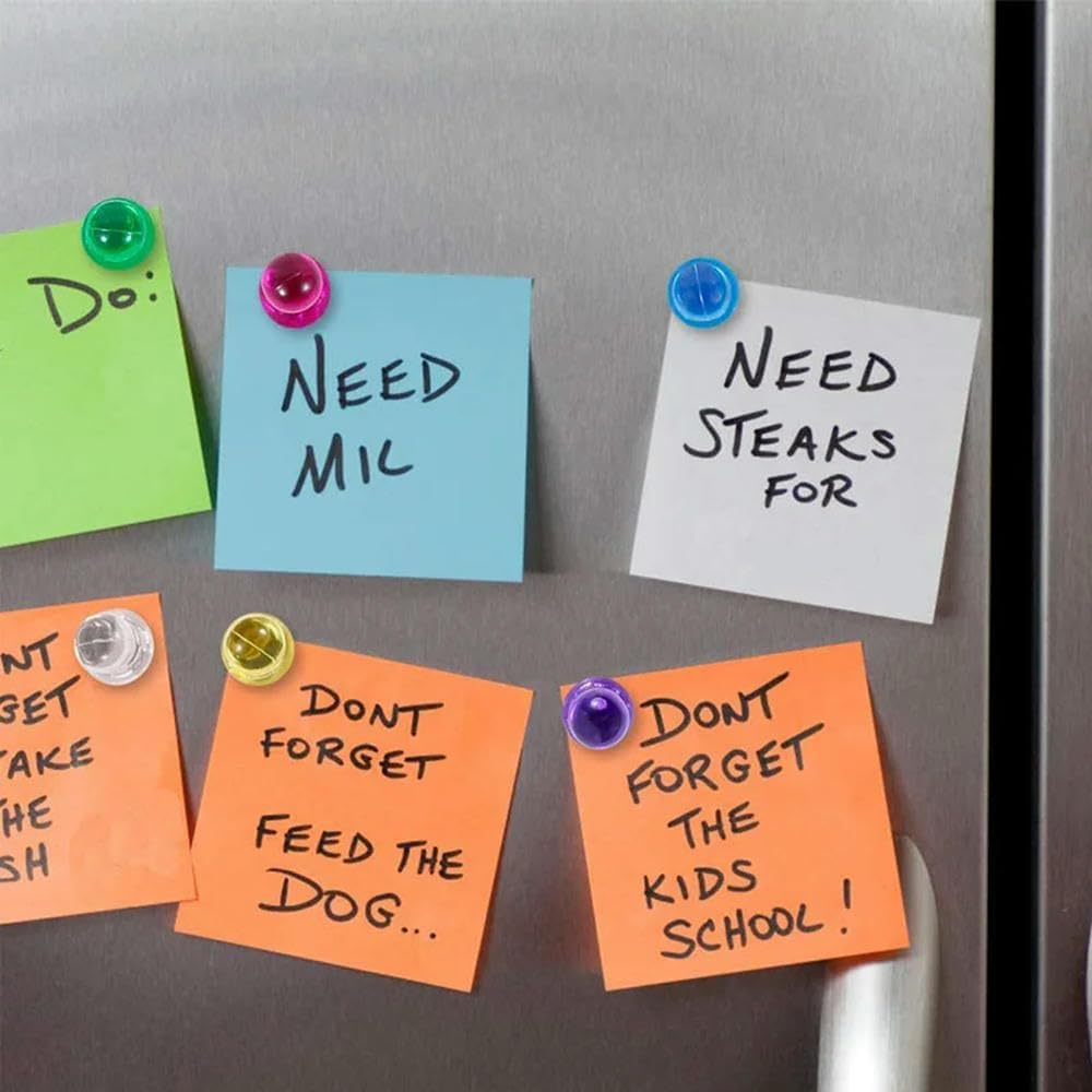 冷蔵庫のマグネットマグネットプッシュピン オフィスプッシュピン 強力ネオジム磁石 コーンマグネット 冷蔵庫ステッカー 100個 E