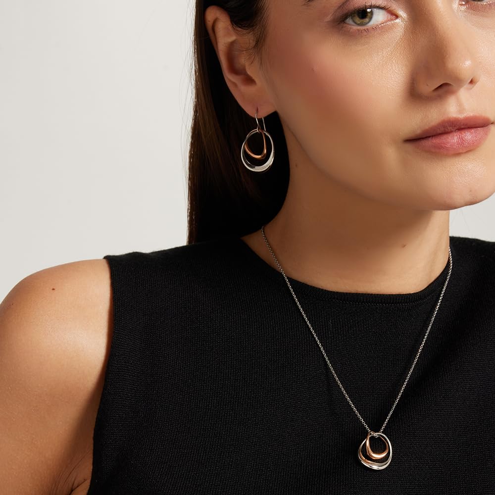 Calvin Klein Collares para Mujer Colección WARPED RINGS de acero inoxidable