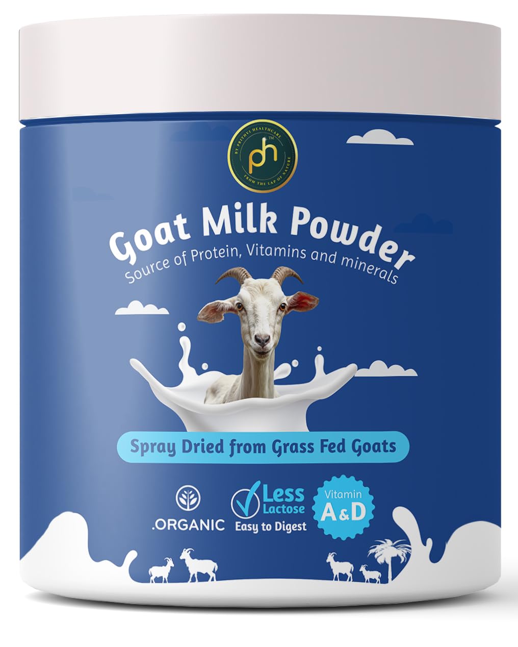 PH Goat Milk Powder | 200g Pack | Rich in Nutrients | Easy to Digest | Vegetarian | No Added Sugar or Preservatives (200g)-image-44