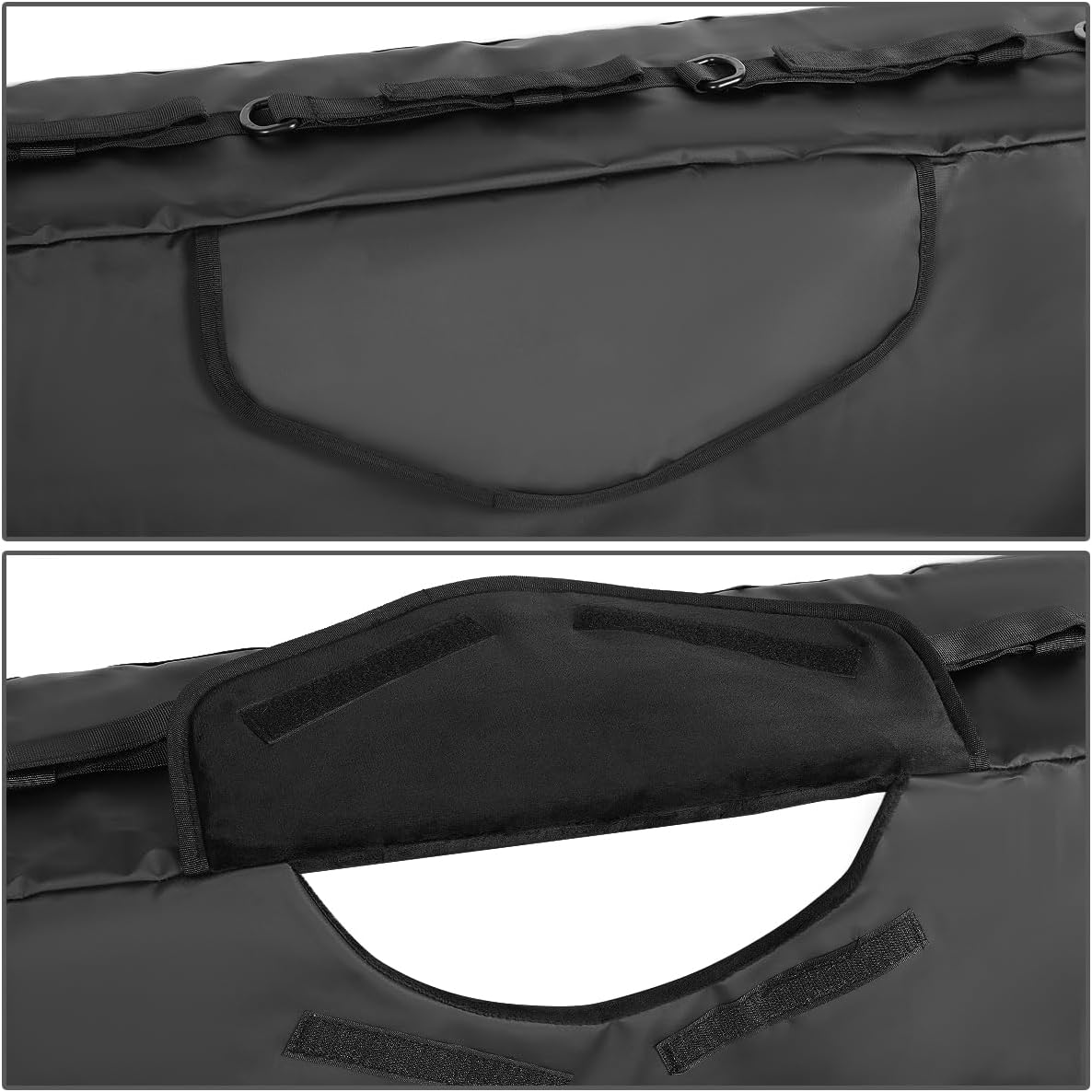 53 Inches Wide Pickup Truck Bed Tailgate Crash Pad Waterproof Vinyl Tailgate Protection Pad Cover with 5 Bikes Rack Straps Universal