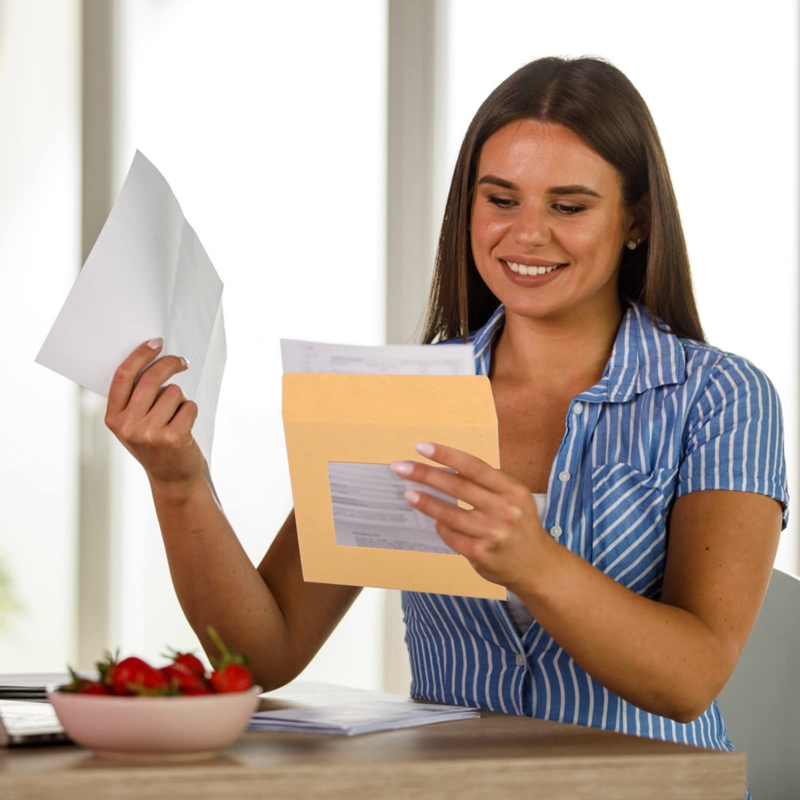 75 Piezas Papel Kraft Transparente Sobres De Papel Kraft Sobres Autoadhesivos Sobres 6x9 Sobres De Envío Kraft Sobres De Correo Kraft Mini Sobres Bolsas De Almacenamiento Carta A4