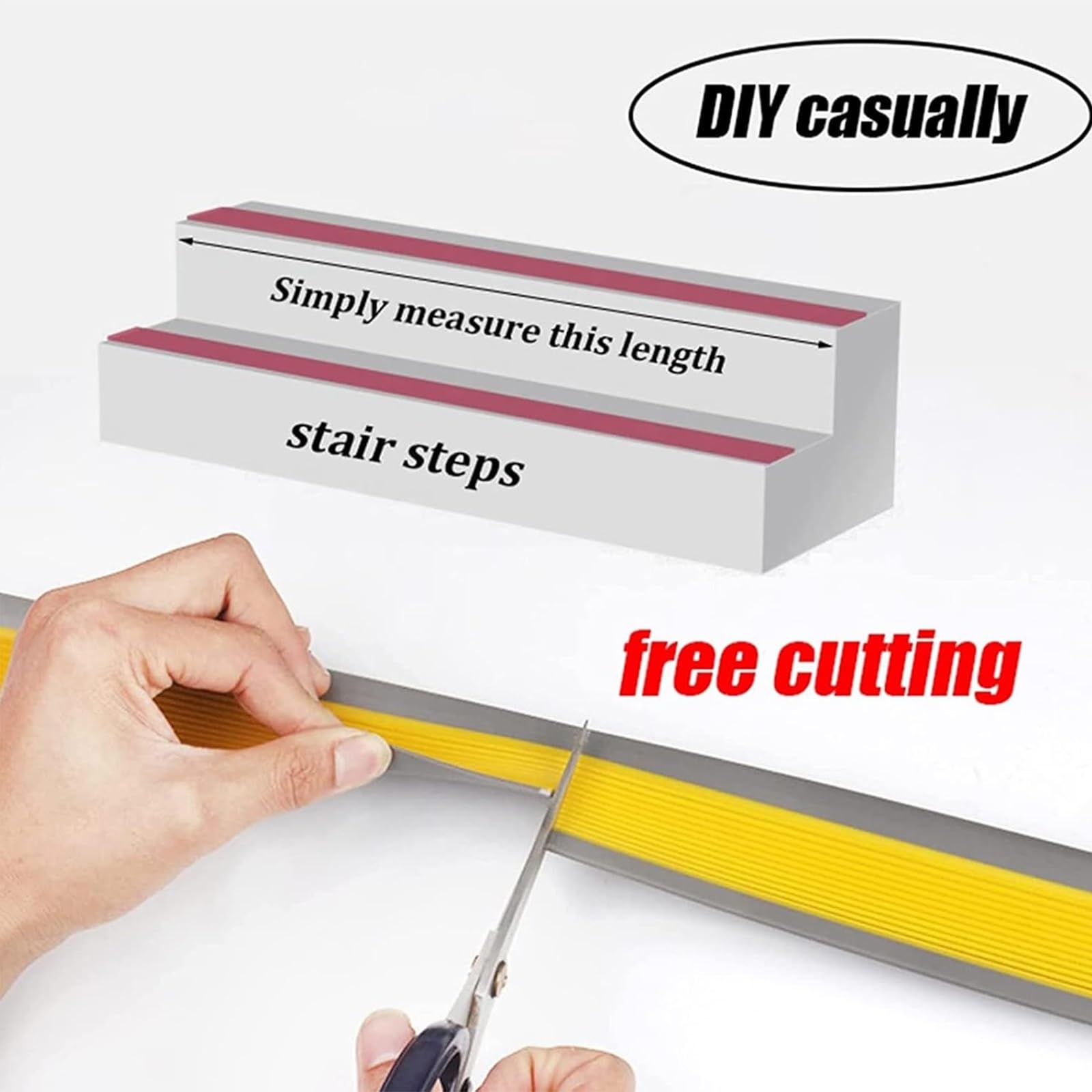 Perfil De PVC Autoadhesivo De Borde for Escaleras En Forma De L, Tiras Antideslizantes for Peldaños, Esquina for Cantos - Cantonera Protector(Black,300cm)