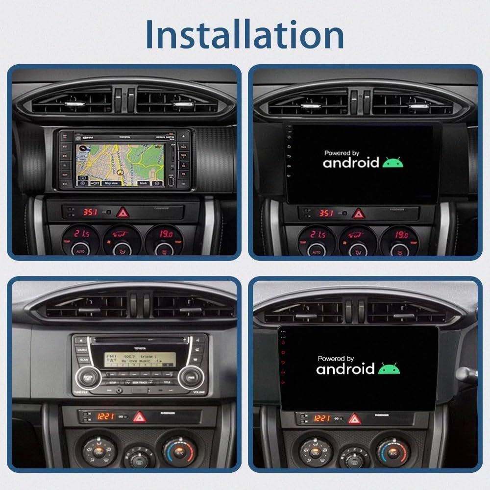 Car Stereo Carplay Radio de Coche para Subaru BRZ 2012-2016 Cámara Trasera - HD Pantalla Carplay Mirror Link - Portátil Radio Coche Bluetooth con, 8 Nuclear 6G+128G