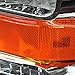 Auto Dynasty Factory Style Halogen Headlights Assembly Compatible with Ford F250 F350 F450 F550 Super Duty 2nd Gen 2008-2010, Driver and Passenger Side, Chrome Housing Amber Corner