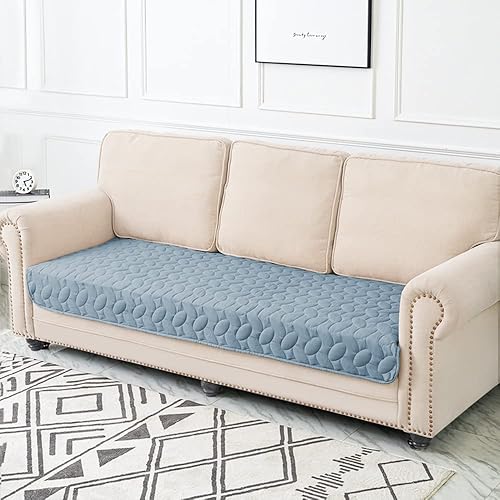 Miniatura 4 de Ameritex Funda de cama para mascotas, manta para cama de perro, para sofá y muebles, impermeable, nuevo diseño de patrón (30 x 70 pulgadas, azul