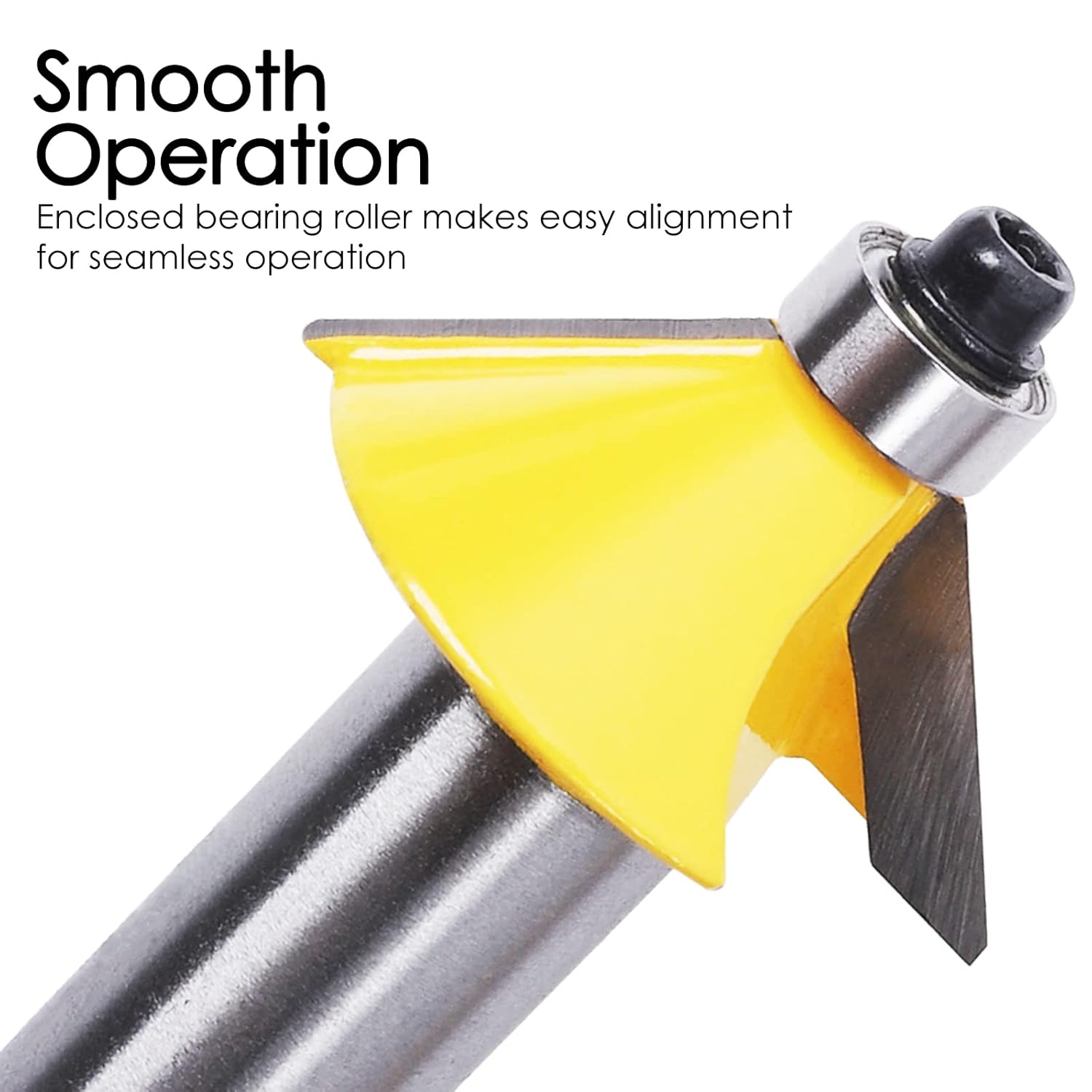 KOWOOD Router Bits Set of 15 Pieces 1/2 Inch Woodwork Tools for Beginners
