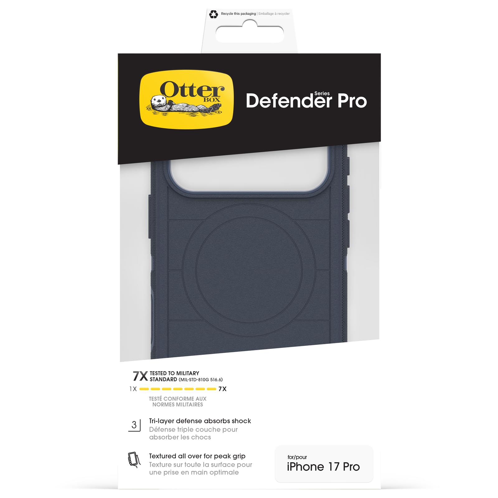 OtterBox Defender Series MagSafe Hoes voor iPhone 16, schokbestendig, valbestendig, ultrastevig, beschermende hoes, 7x getest volgens militaire standaard, Rood