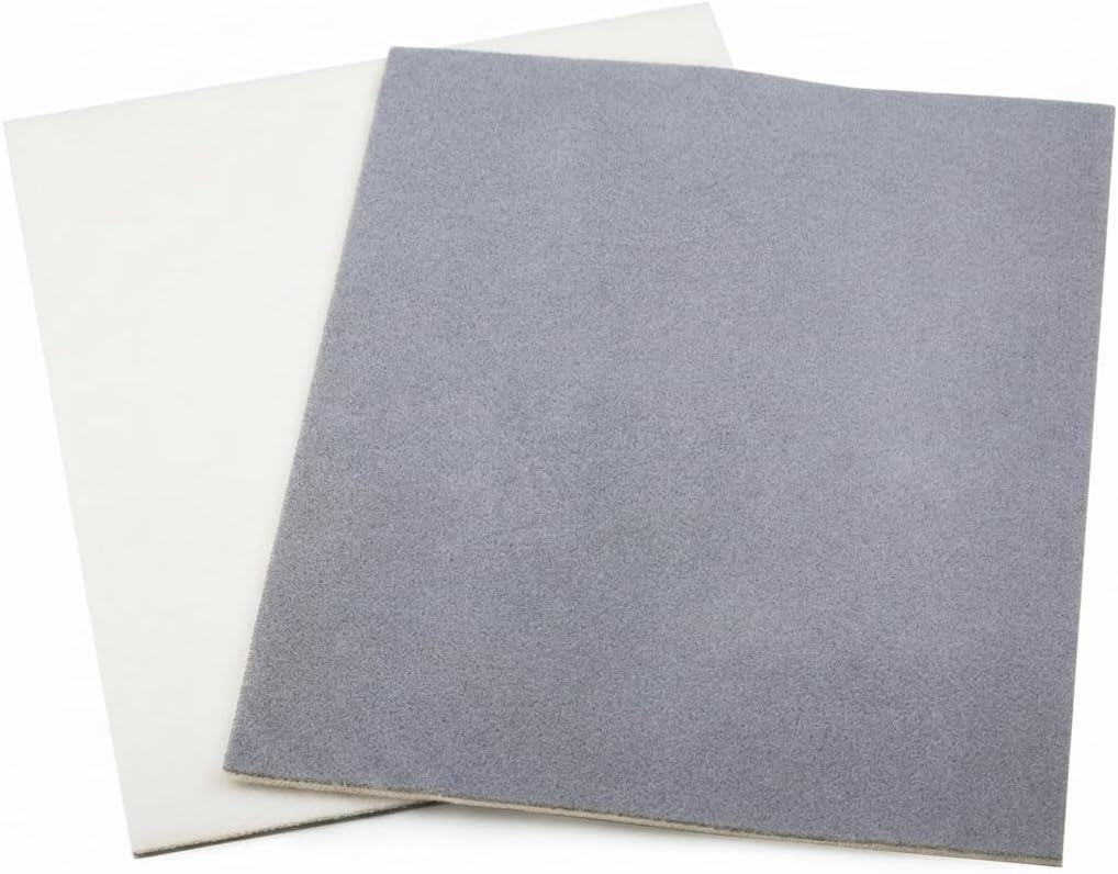 SILENRADAWN Bead Mats for Beading 2 Piece Gray Sponge Flocking Jewelry Use