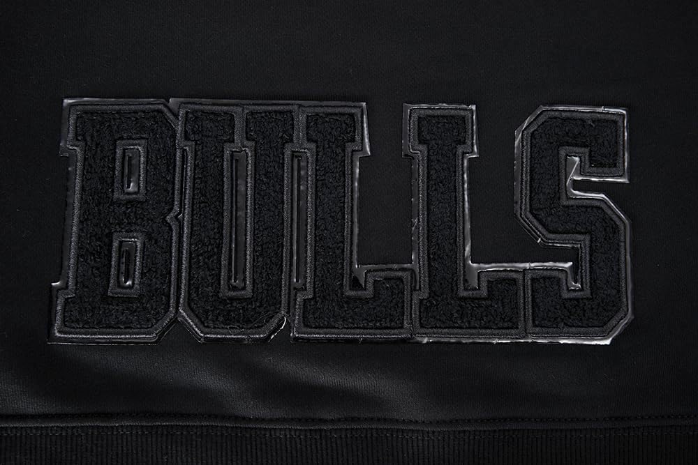 Pro Standard NBA womens Womens Nba Classic Triple Black Brushed Back French Terry Cropped Pullover Hoodie - Image 7