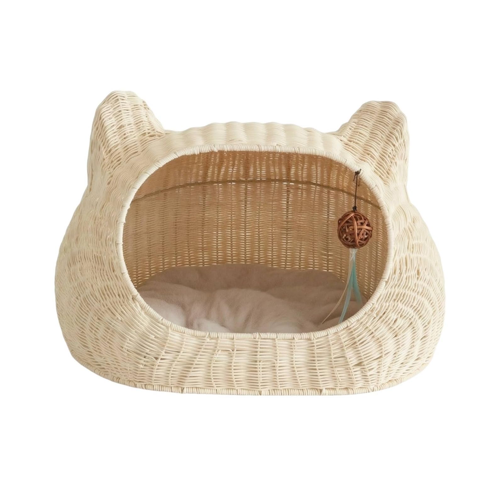 rockible Cuccia con Pallina Appesa Protettiva Cuccia a Casetta Resistente per Casa, 真藤, 小号