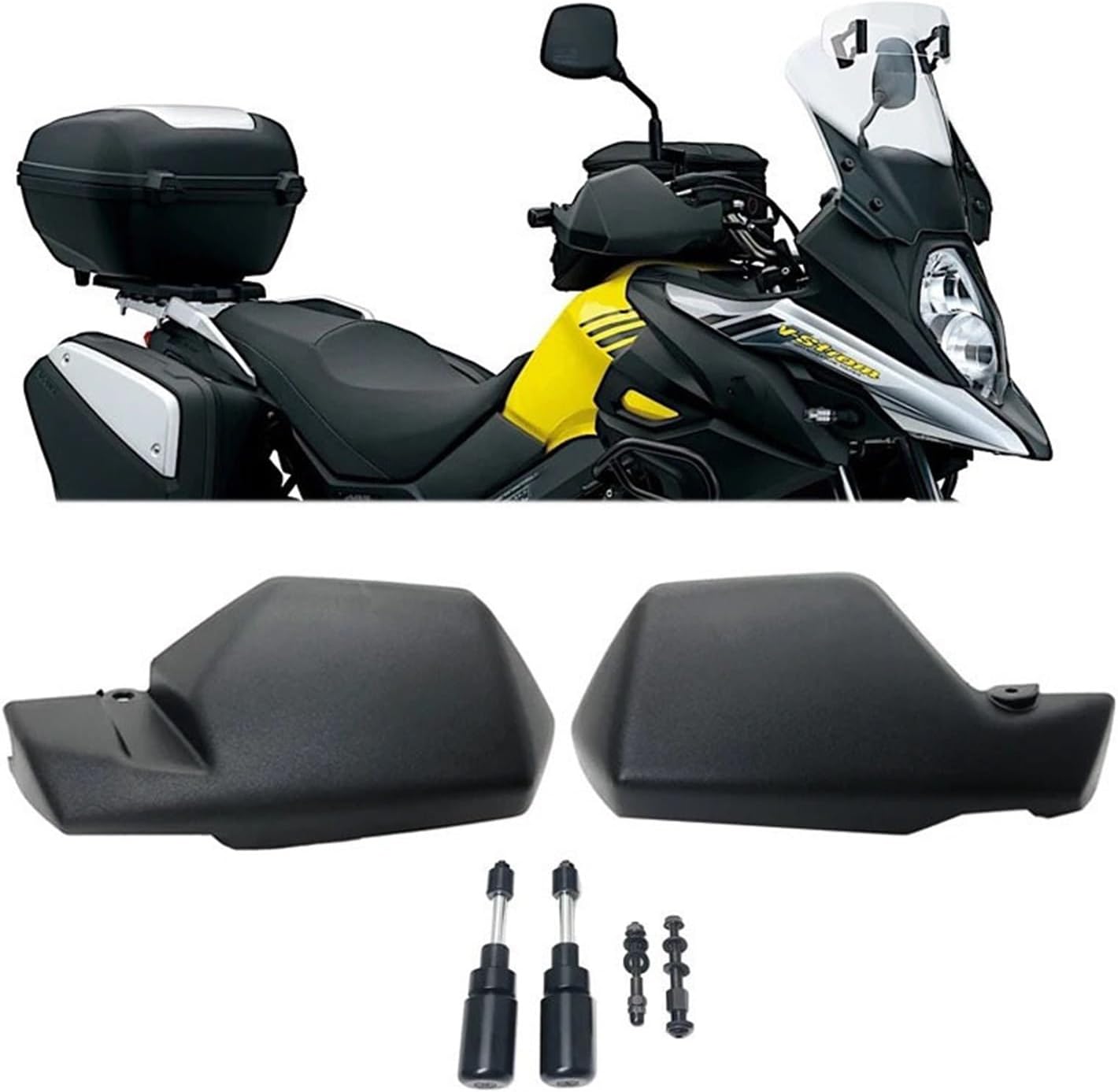 Compatible With V-Strom DL650 V Strom 650 2004-2023 2019 2020 2021 2022 Hand Guards Brake Clutch Lever Protector Handguard Shield