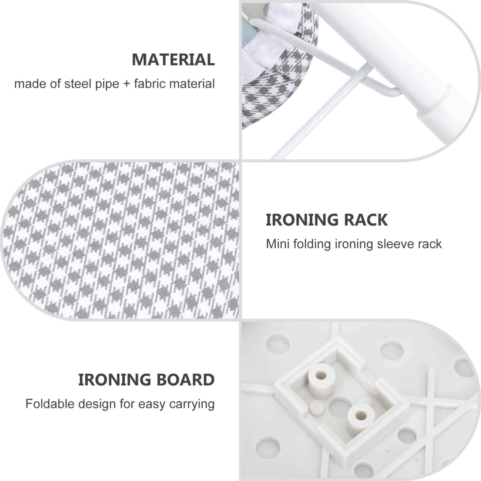 GRIRIW Convenient Ironing Board Foldable Tabletop Ironing Stool for Easy Storage Compact Design Material for Home Use and Travel Stylish Home Decor