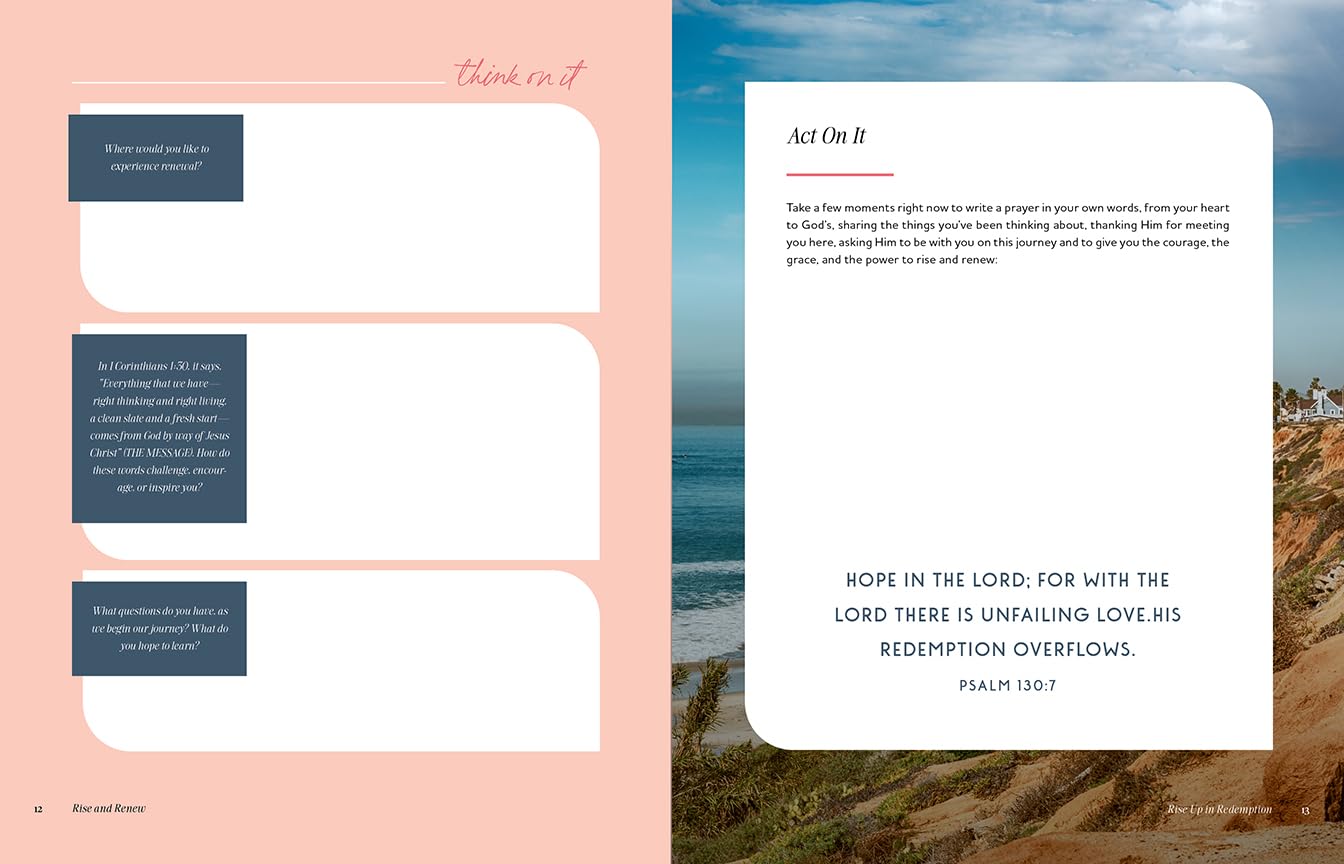 Rise and Renew: A 30-Day Devotional to Heal a Hurting Heart, Overcome Emotional Pain, and Grow in Your Faith – Interactive Devotions with Bible ... and Creative Exercises (One Step Closer)