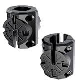 Kayak Rail Mounts Adapter&comma; Compatible with Hobie H-Rail - Kayak Fishing Accessories Black &lpar;2 Pack&rpar;