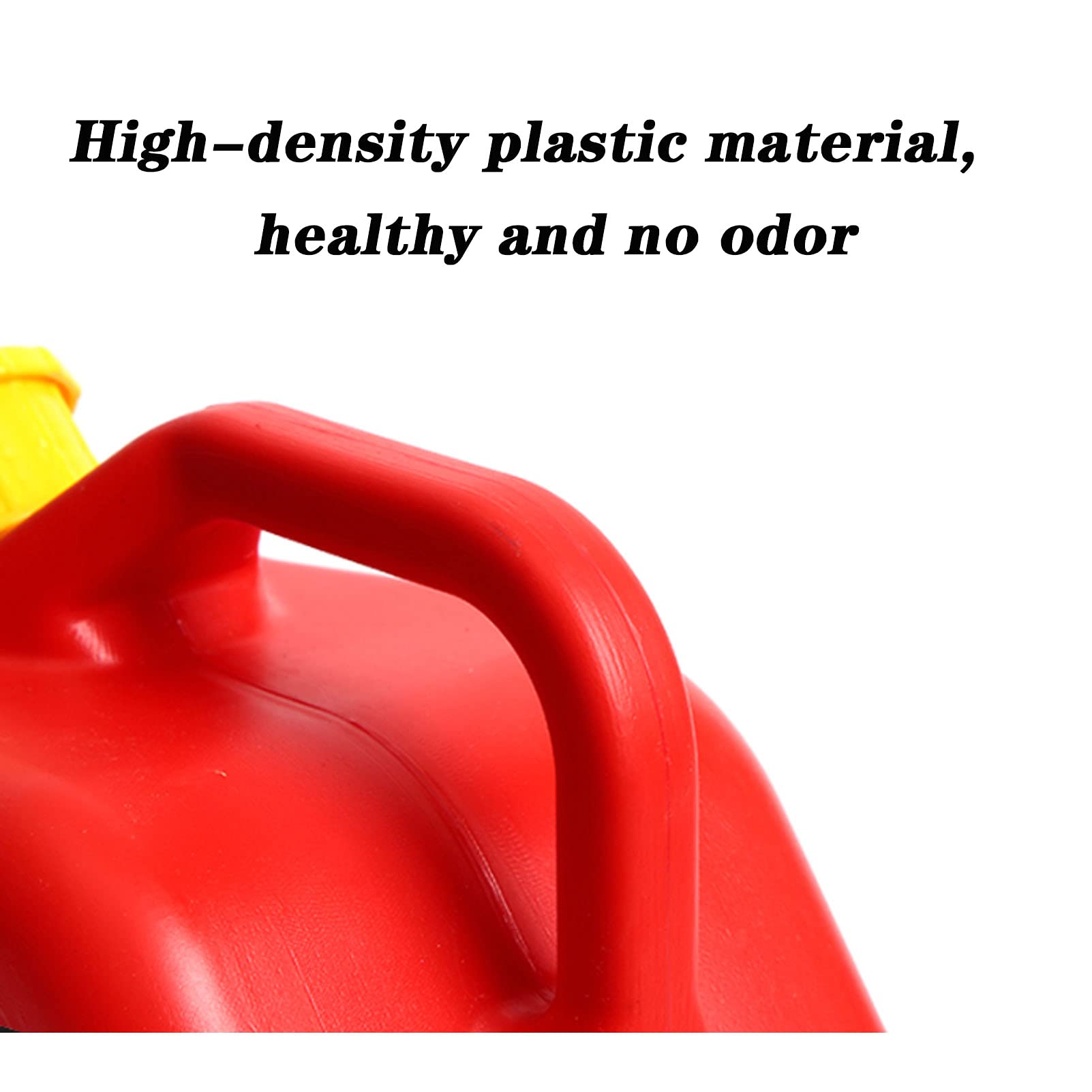 Taniche carburante Contenitore per carburante, tanica di gas in plastica con tubo dell'olio integrato, serbatoi di trasferimento di carburante portatili per moto e la maggior parte delle auto, rosso