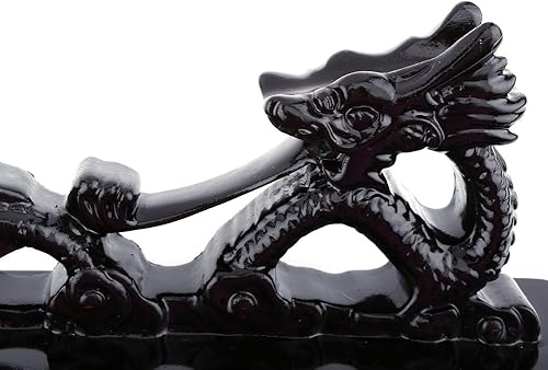 Miniatura 8 de Soporte de exhibición de espada samurai de escritorio de madera maciza en forma de dragón chino, soporte de Katana Wakizashi de tamaño pequeño