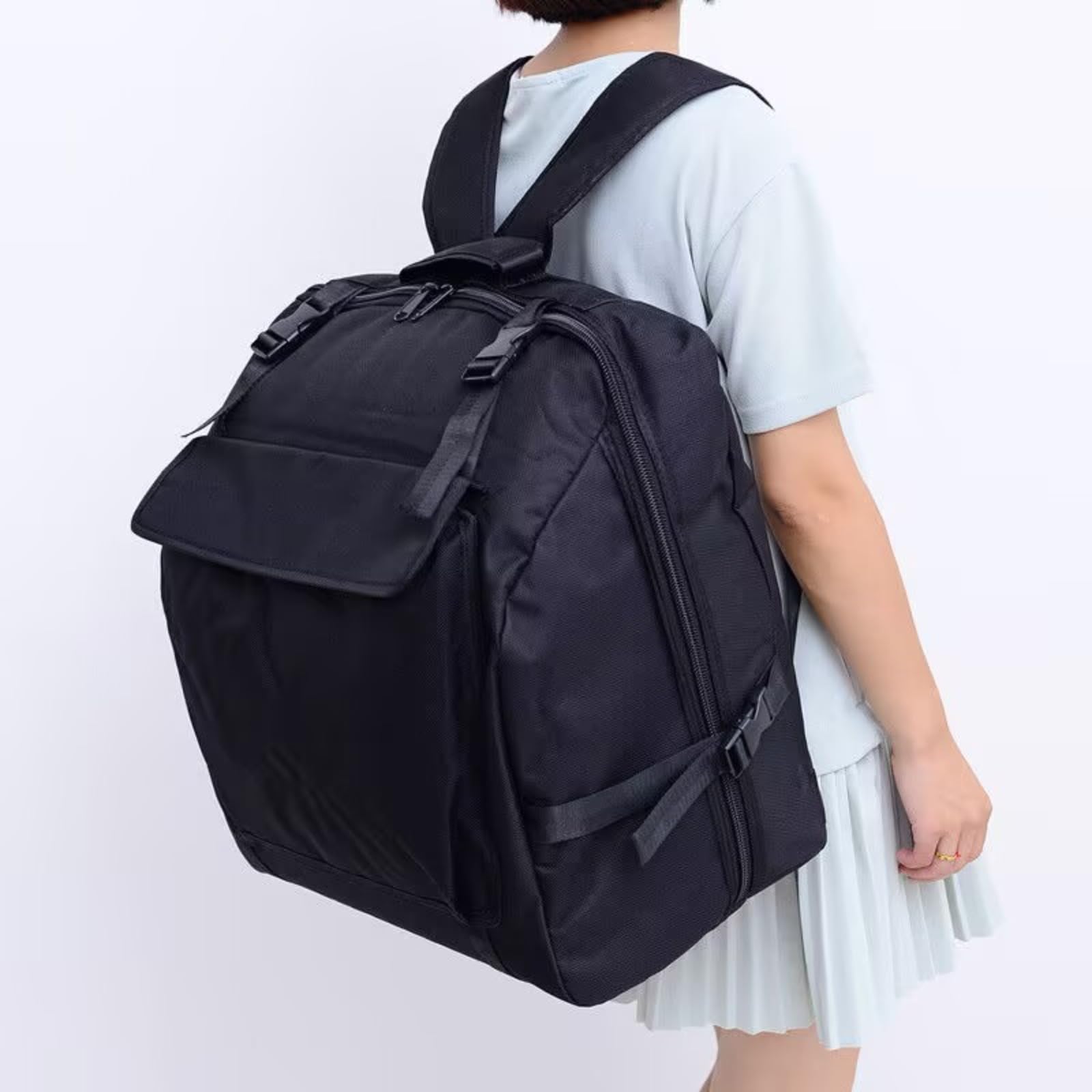 Genérico Sac à dos Oxford noir épais pour accordéon de piano et basse, convient aux accordéons de 80 à 96 pouces.
