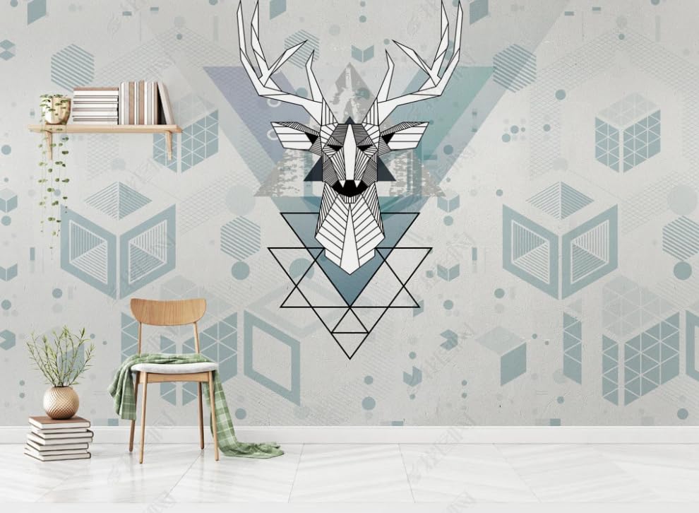 Papier peint intissé géométrie poster geant mural salon chambre 450x315