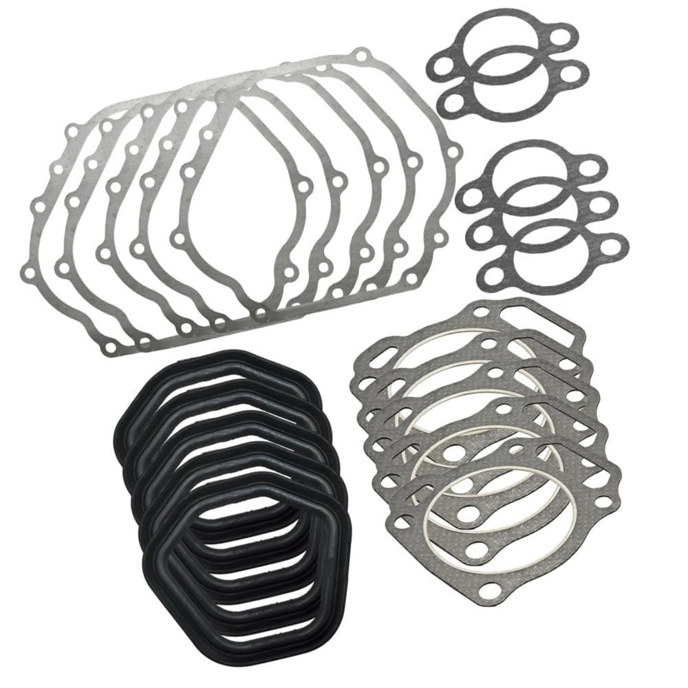 Juego de Juntas de carburador, cárter y Tapa de Cilindros Compatible con Motores GX390 de 13 Reemplaza Las Piezas 11381-ZE3-801, 12251-ZF6-W00 y 12391-ZE2-020. Herramientas de jardín.