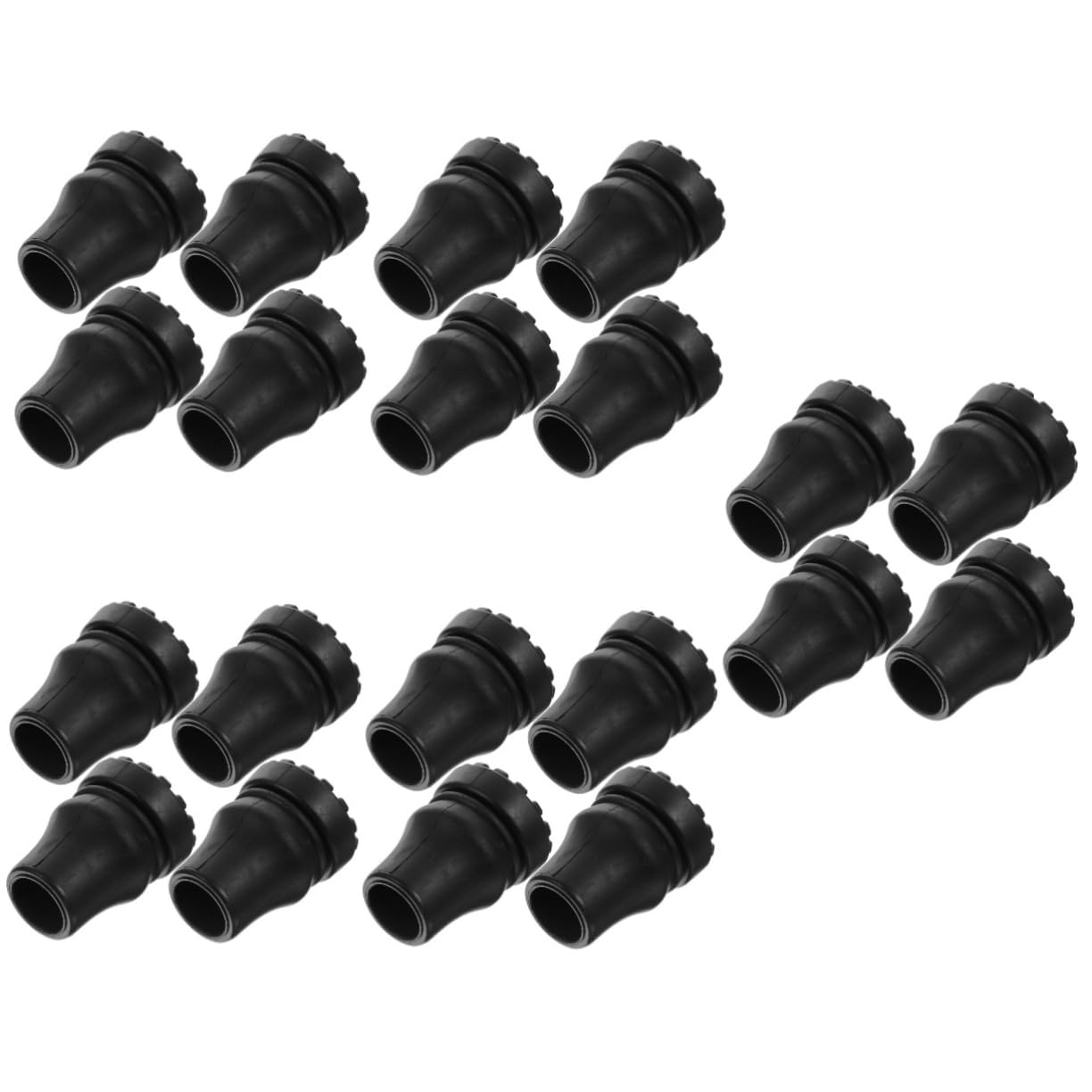 TOYANDONA Alfombrilla Antideslizante De Goma para Los Pies Funda para Bastón Trípode Accesorios para Andadores Puntas para Bastones Muletas Color Negro