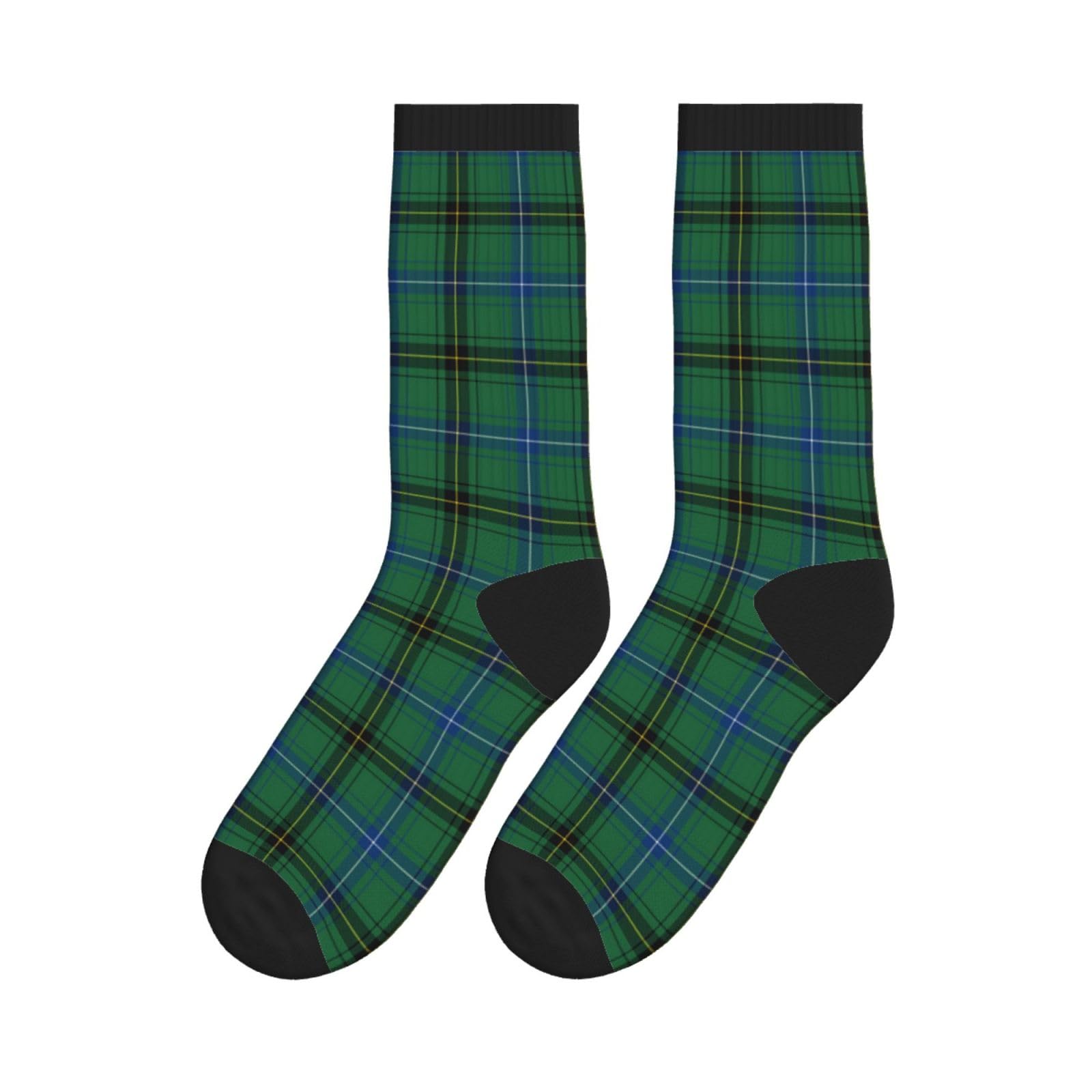 Smazdfxx Unisex Clan Henderson Ancient Tartan Casual Socks Crew Tube Socks Sport Running For Men Women