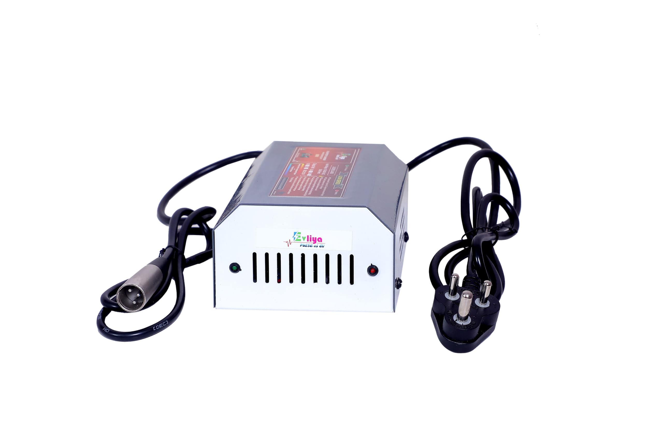 EVLIYA EV SCOOTY & Bike Chargers 36 Volt / 6 Amp / 42 Volt Auto Battery Cutt-Off (XLR Type Connector) with Led Endication (Lithuim Battery Charger) Suitable for All e-Vehicles-picture-17