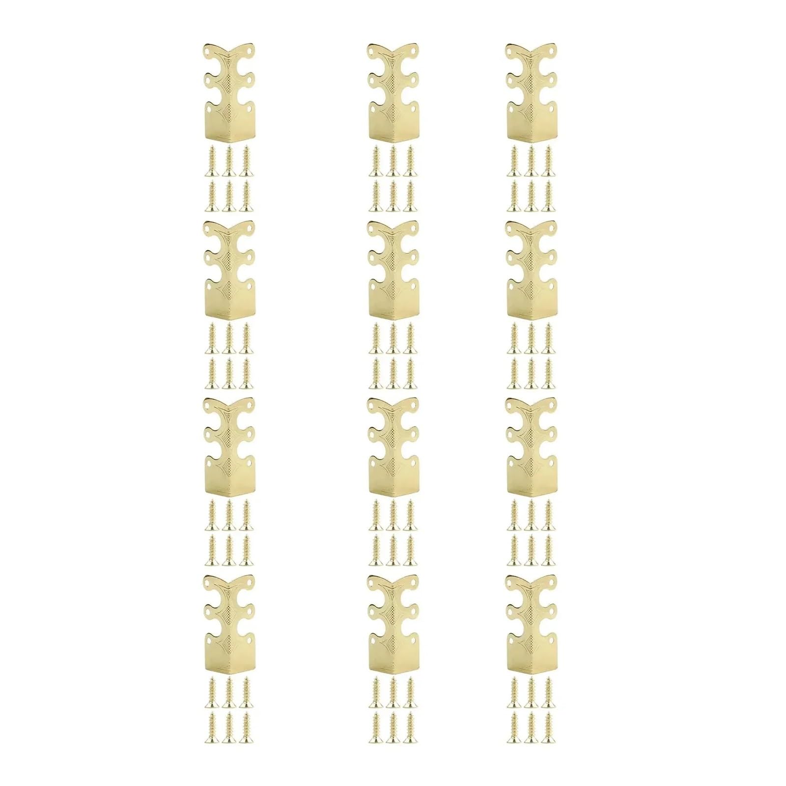 Lqrctry Gold Brass Baseboard Corner Protectors